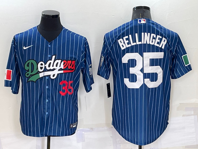 Men's Los Angeles Dodgers #35 Cody Bellinger Navy Mexico World Series Cool Base Stitched Baseball Jersey Men's Los Angeles Dodgers #35 Cody Bellinger Navy Mexico World Series Cool Base Stitched Baseball Jersey